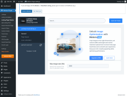 Page screenshot: Motors Plugin → Listing Page Details