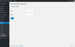 Page screenshot: Settings → MouseWheel Smooth Scroll