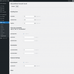 Page screenshot: Settings → Smooth Scroll