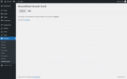 Page screenshot: Settings → Smooth Scroll → Help