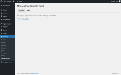 Page screenshot: Settings → Smooth Scroll → Help