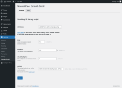 Page screenshot: Settings → Smooth Scroll