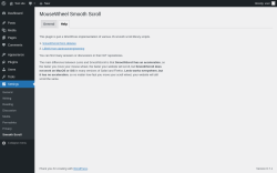 Page screenshot: Settings → Smooth Scroll → Help