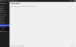 Page screenshot: Admin Menu