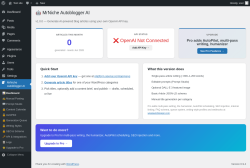 Page screenshot: MrNiche Autoblogger AI