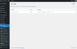 Page screenshot: MrNiche Autoblogger AI &rarr; 📋 Logs