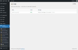 Page screenshot: MrNiche Autoblogger AI &rarr; 📋 Logs