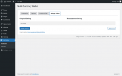Page screenshot: MCWallet → Strings Editor
