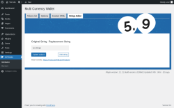 Page screenshot: MCWallet → Strings Editor
