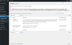 Page screenshot: Plugins ‹ Test site — WordPress