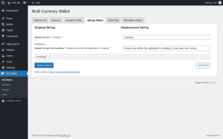 Page screenshot: MCWallet → Strings Editor