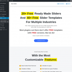Page screenshot: Xpro Addon → BB Layer Slider – Lite