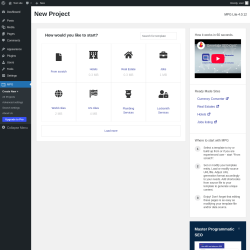 Page screenshot: MPG → Create New +