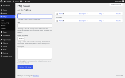 Page screenshot: FAQs &rarr; Groups
