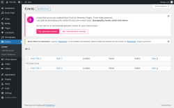Page screenshot: Events