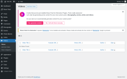 Page screenshot: Videos
