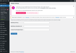 Page screenshot: Music Pack → Widgets Settings