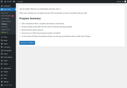 Page screenshot: Music Pack → Affiliation