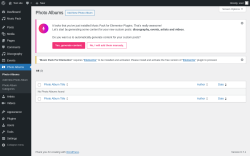 Page screenshot: Photo Albums