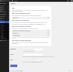 Page screenshot: Settings &rarr; Local AI