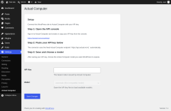 Page screenshot: Settings &rarr; Actual Computer
