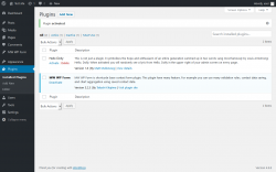 Page screenshot: Plugins &lsaquo; Test site &mdash; WordPress