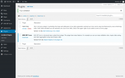 Page screenshot: Plugins &lsaquo; Test site &mdash; WordPress