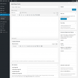 Page screenshot: MW WP Form &rarr; Add New