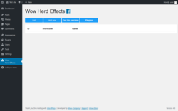 Page screenshot: Wow Herd Effects