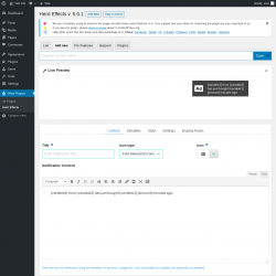 Page screenshot: Wow Plugins → Herd Effects → Add new