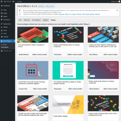 Page screenshot: Wow Plugins → Herd Effects → Plugins