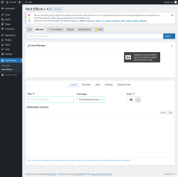 Page screenshot: Wow Plugins → Herd Effects → Add new