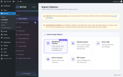 Page screenshot: MxChat &rarr; Knowledge