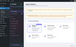 Page screenshot: MxChat &rarr; Knowledge