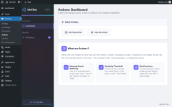 Page screenshot: MxChat &rarr; Actions