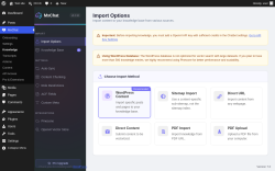 Page screenshot: MxChat &rarr; Knowledge