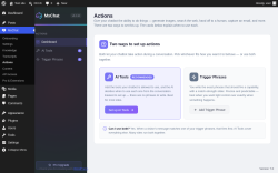 Page screenshot: MxChat &rarr; Actions