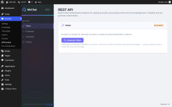 Page screenshot: MxChat &rarr; API Access