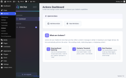 Page screenshot: MxChat &rarr; Actions