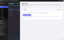 Page screenshot: MxChat &rarr; API Access