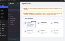 Page screenshot: MxChat &rarr; Knowledge