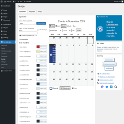 Page screenshot: My Calendar → Design