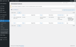 Page screenshot: Tools → Scheduled Actions