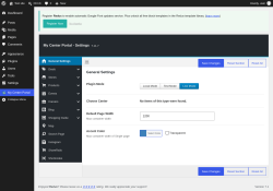 Page screenshot: My Center Portal