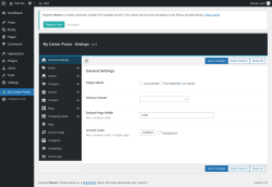 Page screenshot: My Center Portal