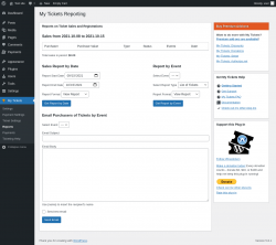 Page screenshot: My Tickets &rarr; Reports