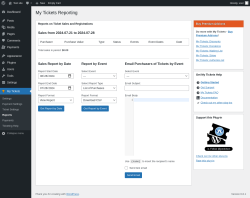 Page screenshot: My Tickets &rarr; Reports