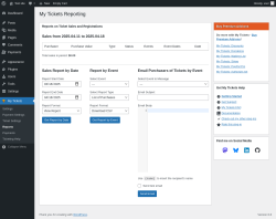 Page screenshot: My Tickets &rarr; Reports