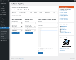 Page screenshot: My Tickets &rarr; Reports