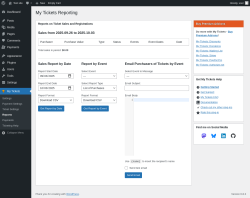Page screenshot: My Tickets &rarr; Reports